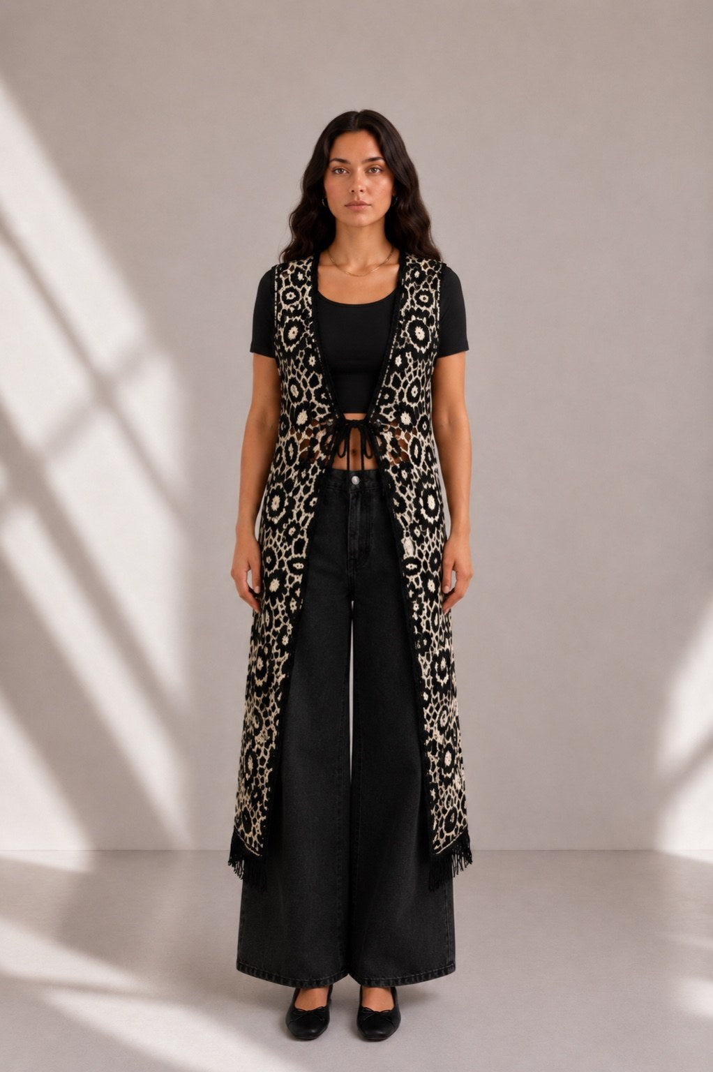 Black Knit Cardigan