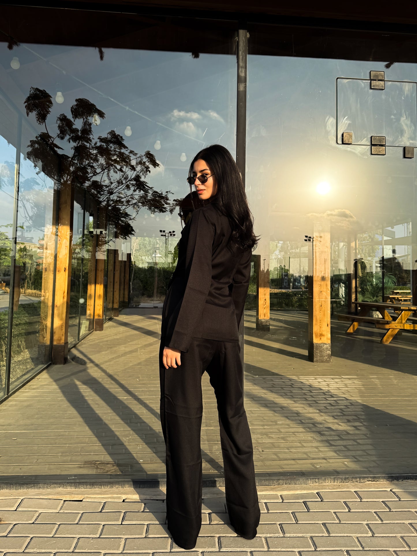 Galaxy Black Linen Set